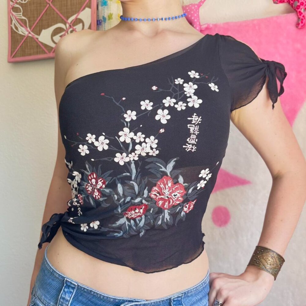 Women's Black and Red Vest